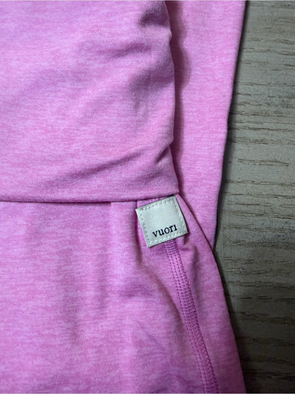 Vuori Pink Fold-Over Waist Boot Cut Pants - Picture 2 of 4